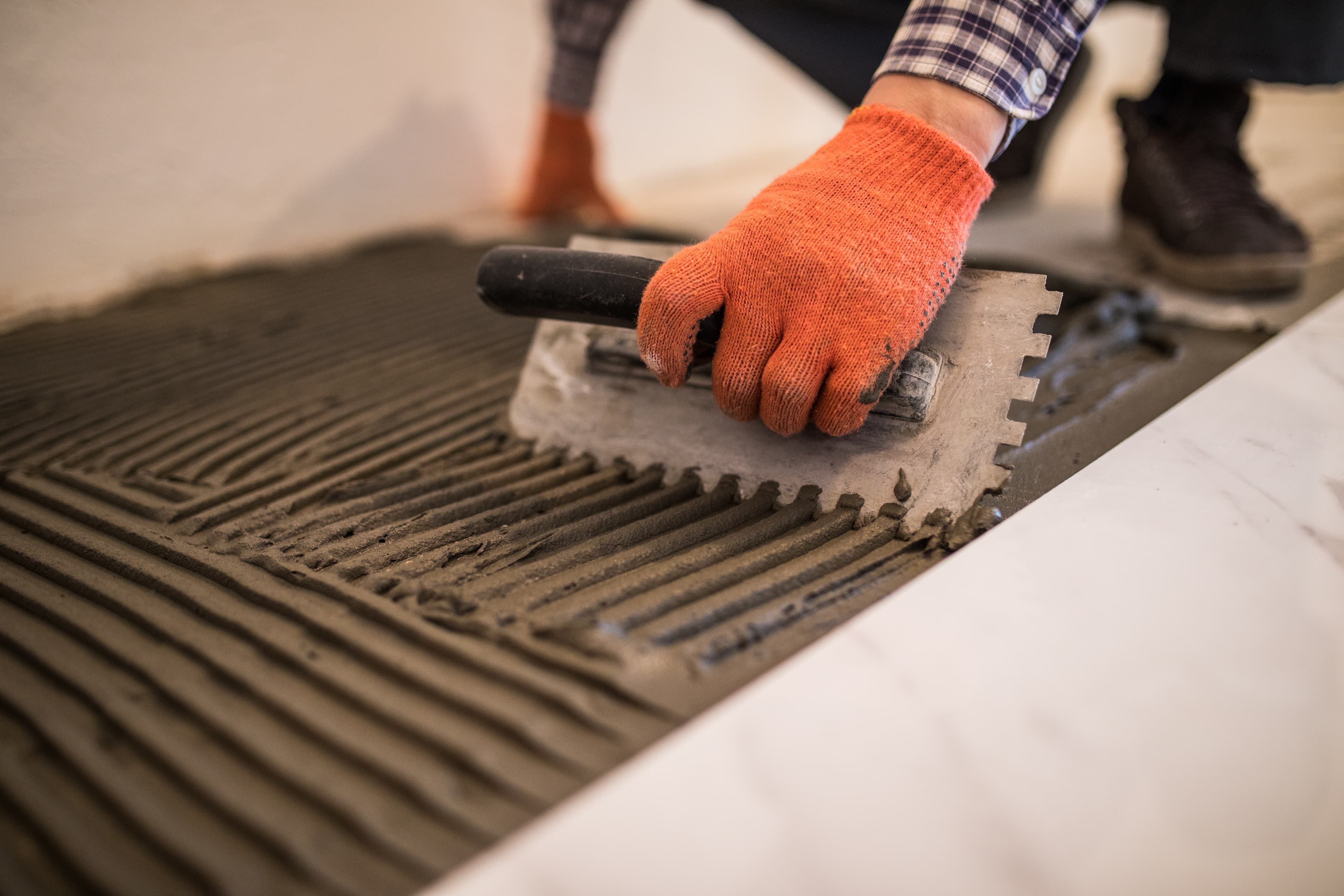 Chantier carrelage & sols avec Krewsite