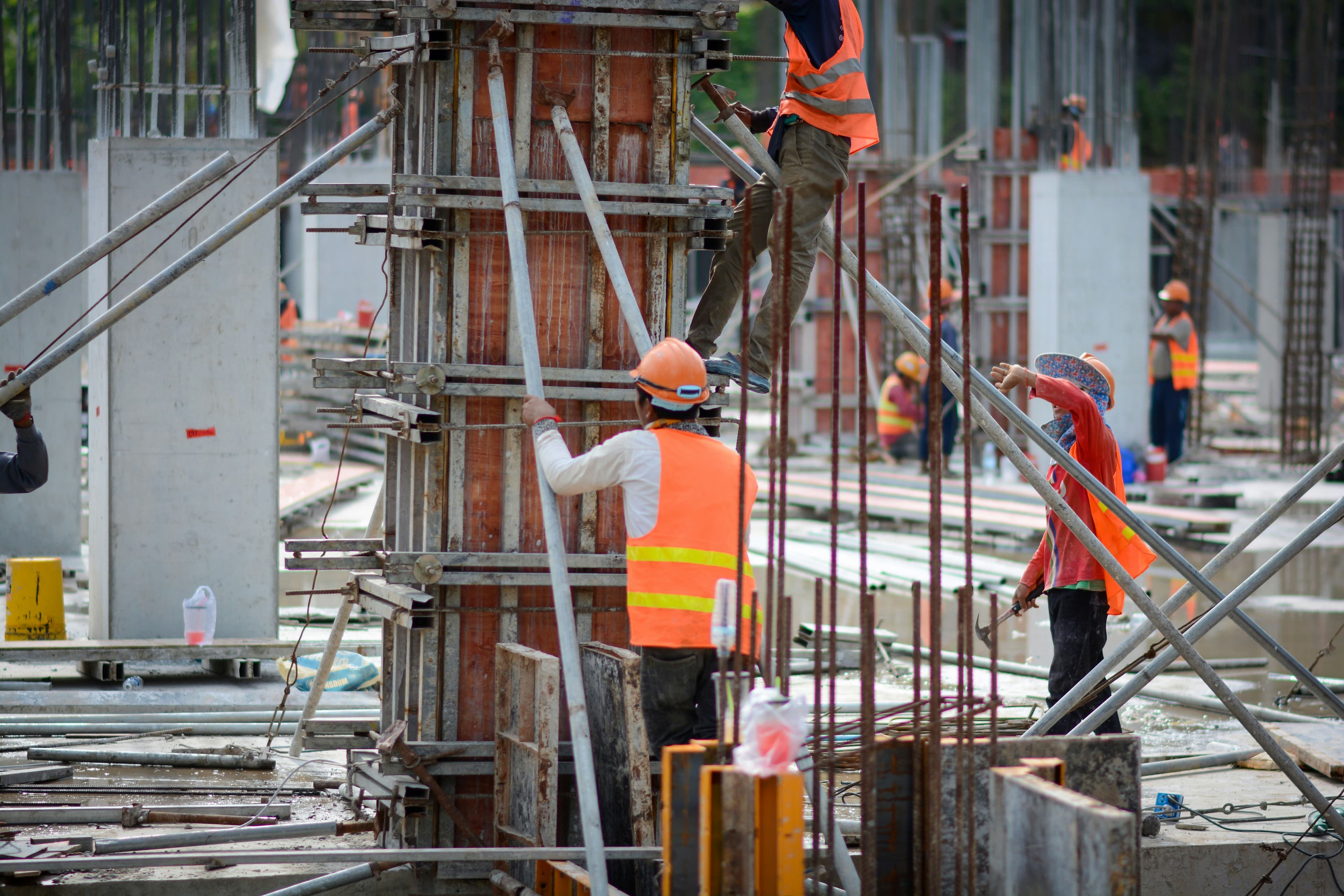Chantier gros œuvre avec Krewsite